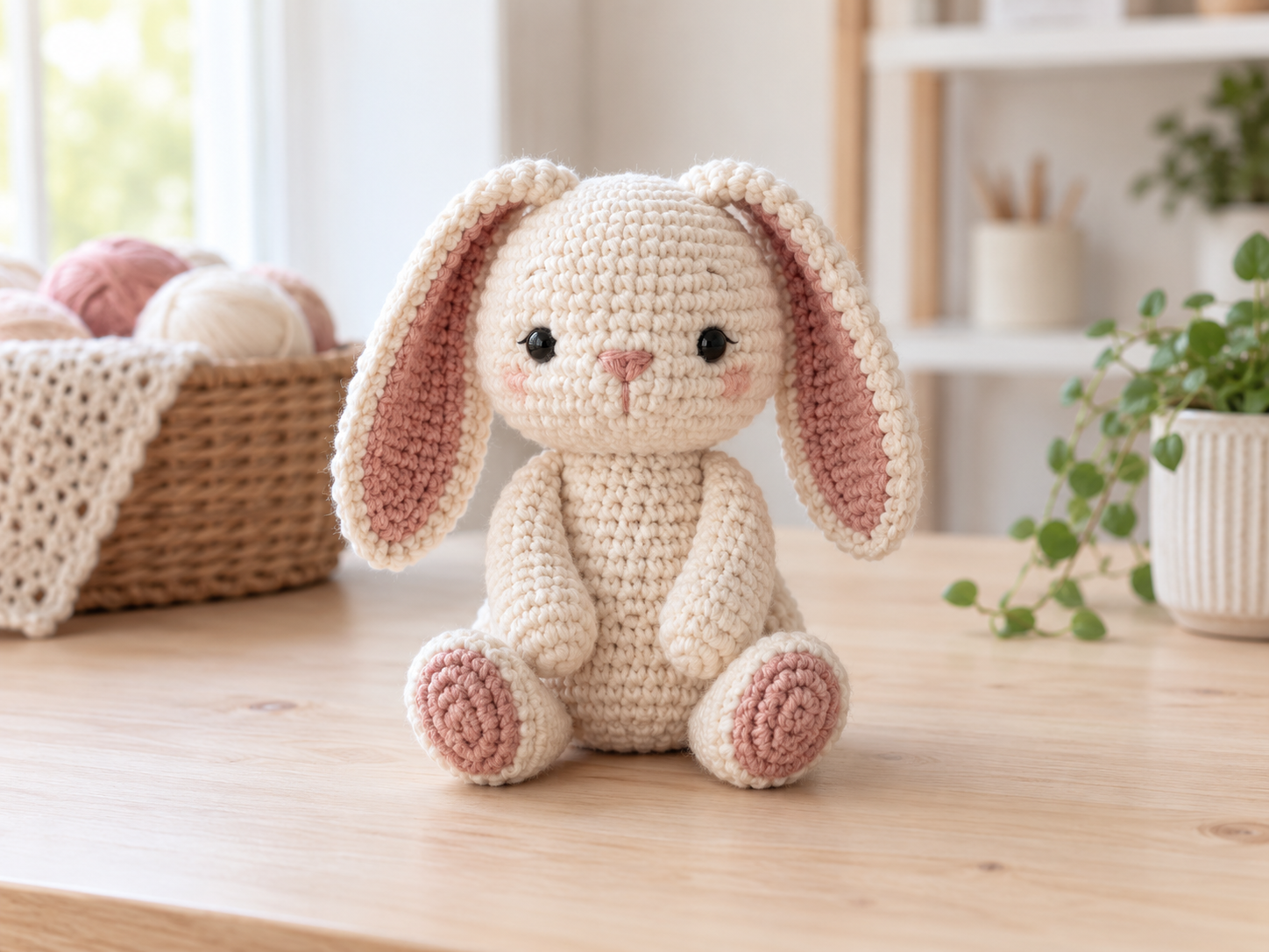 Crochet bunny amigurumi